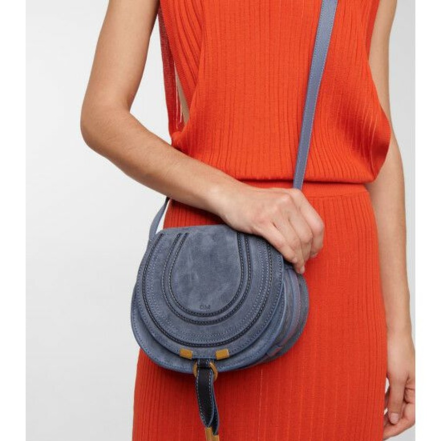 * Chloe Marcie Small Suede Crossbody Bag Shoulder Bags