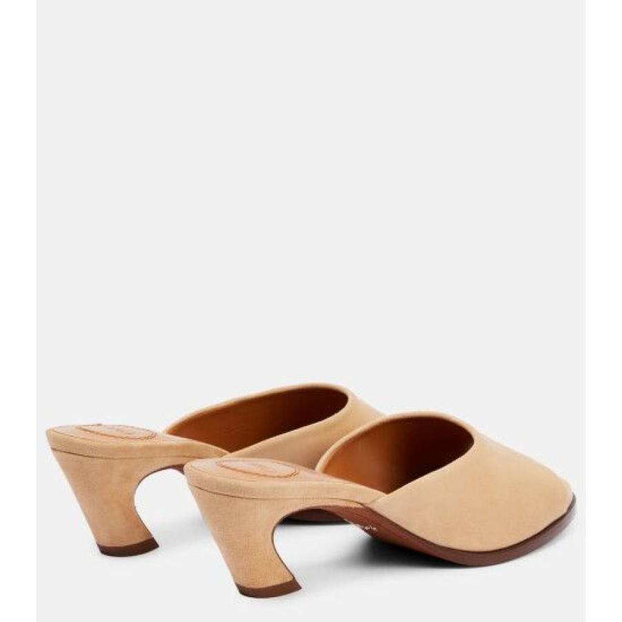 * Chloe Oli Suede Mules Sandals