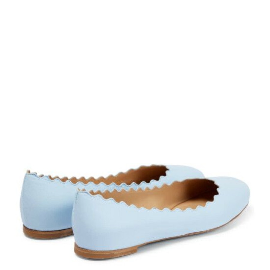 * Chloe Lauren Leather Ballet Flats Flat Shoes