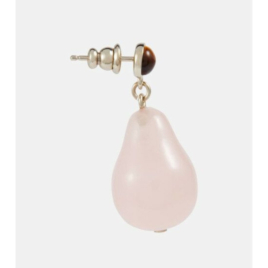 * Chloe Darcey Rose Quartz Earrings Fashion Jewelry