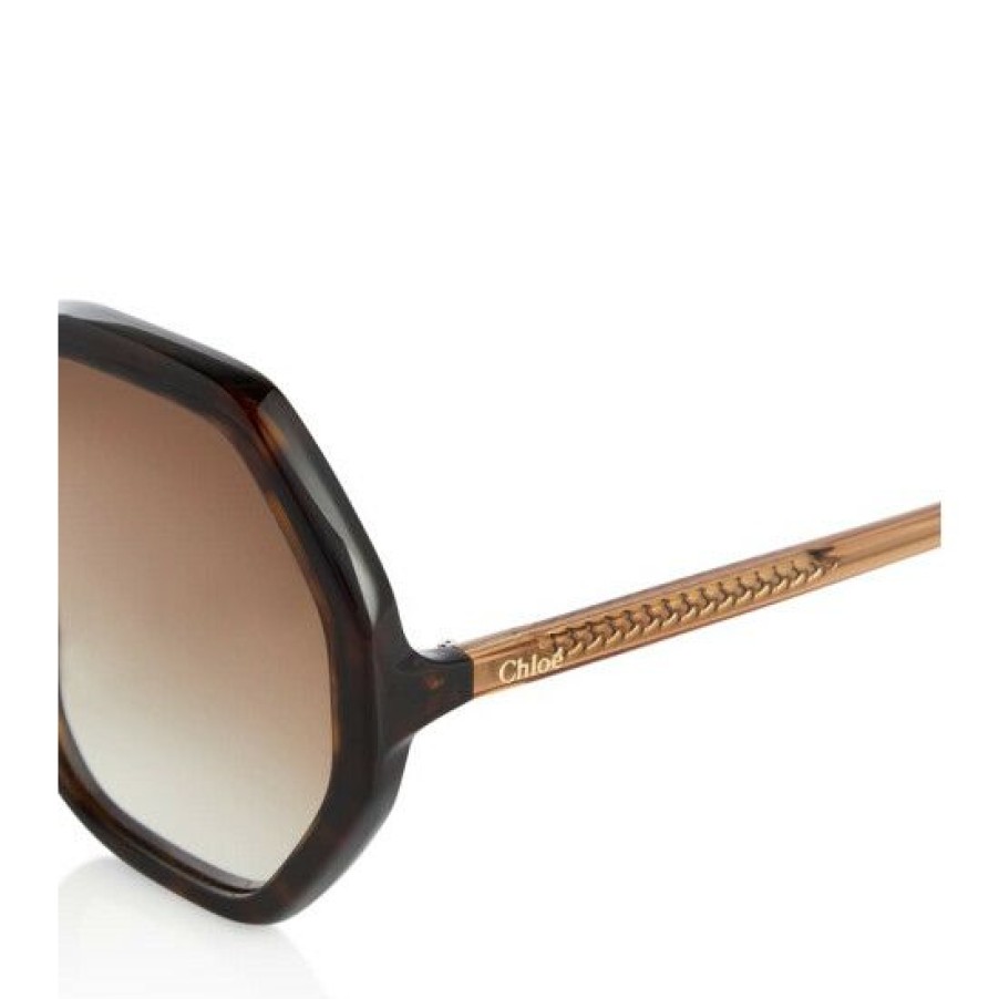 * Chloe Esther Hexagonal Sunglasses Sunglasses