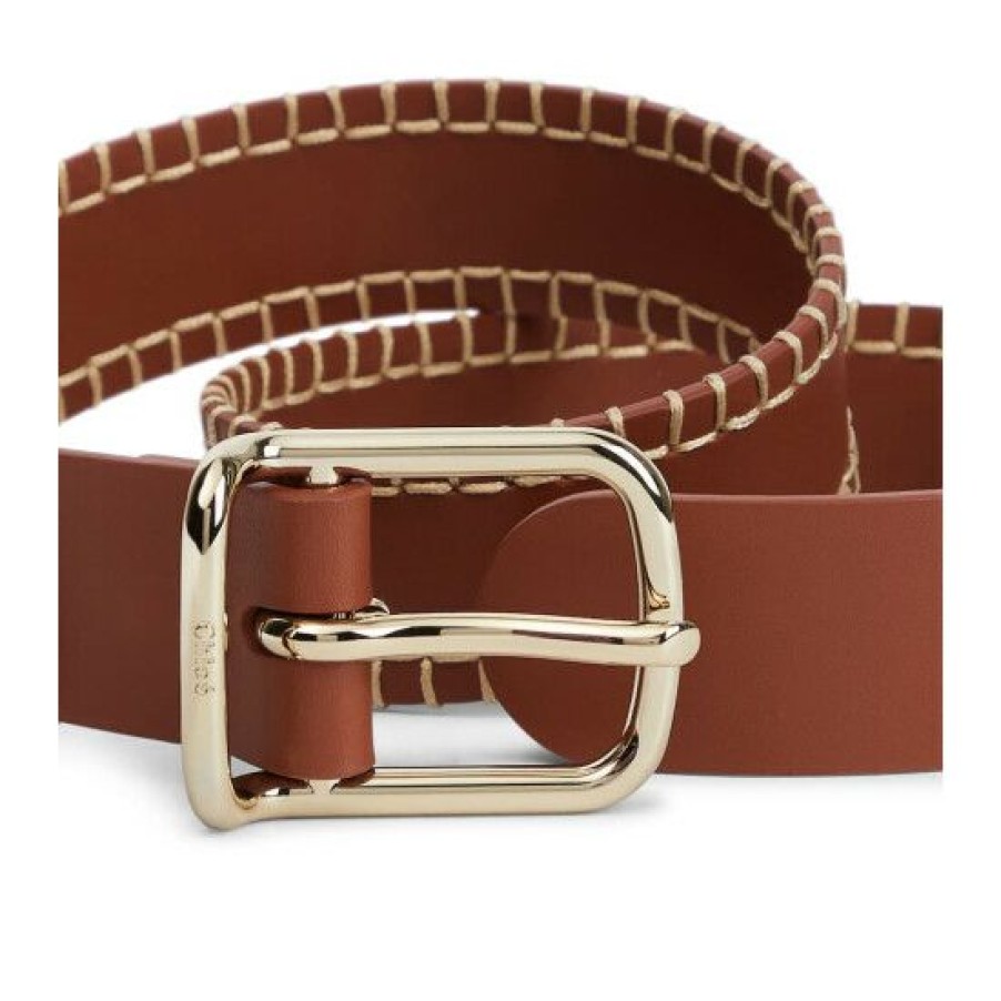 * Chloe Louela Reversible Leather Waist Belt Belts