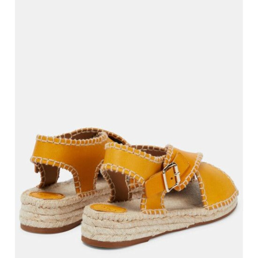 * Chloe Lucinda Leather Espadrilles Espadrilles