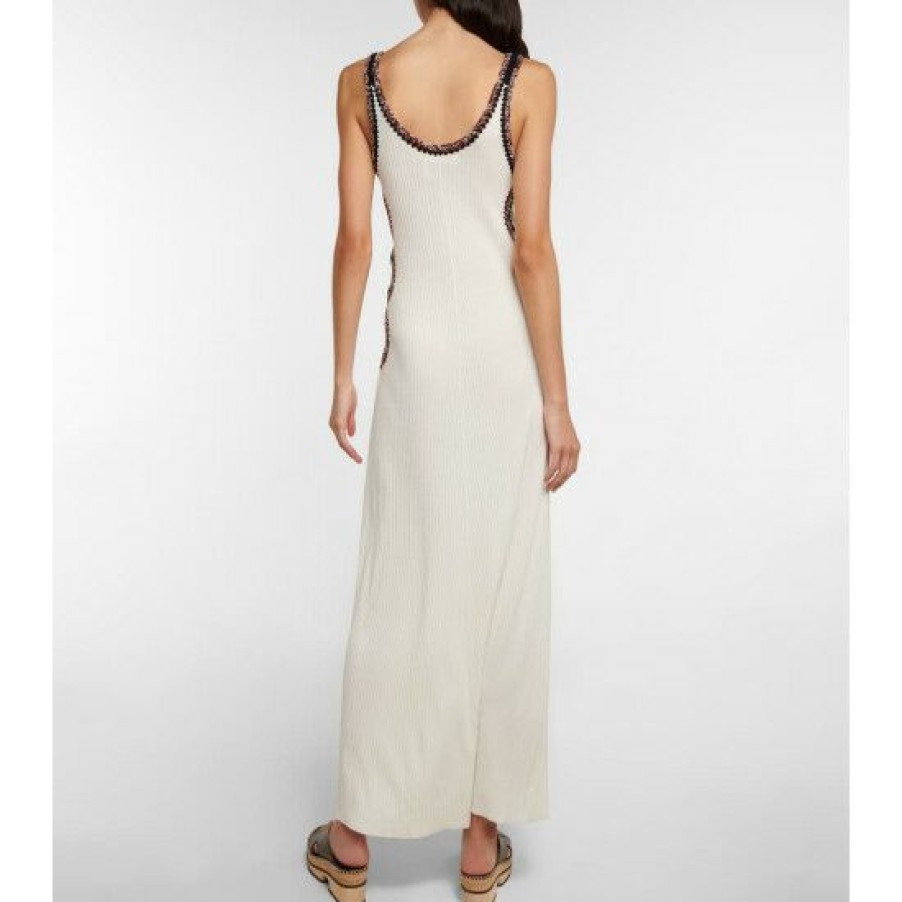 * Chloe Crochet-Trimmed Cutout Wool Maxi Dress Dresses