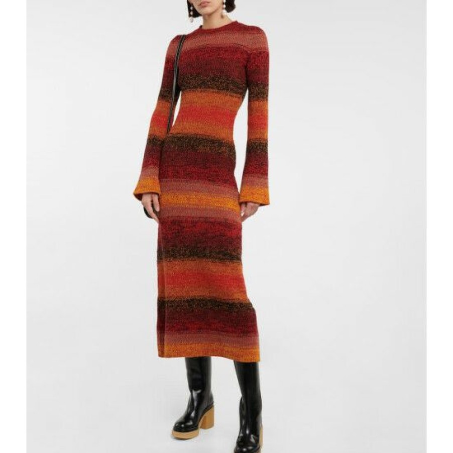 * Chloe Cashmere Sweater Midi Dress Dresses