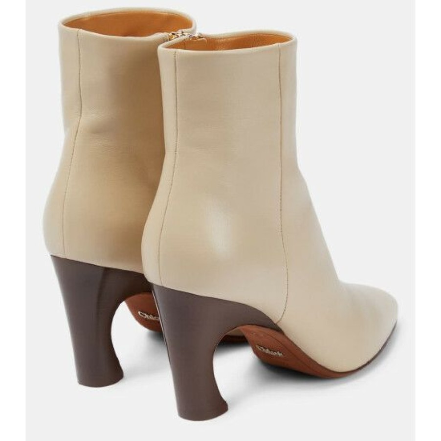 * Chloe Leather Ankle Boots Ankle Boots