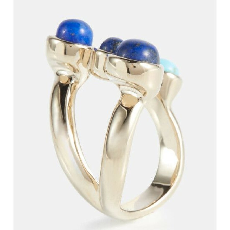 * Chloe Zodiac Ring With Turquoise And Quartz Fashion Jewelry