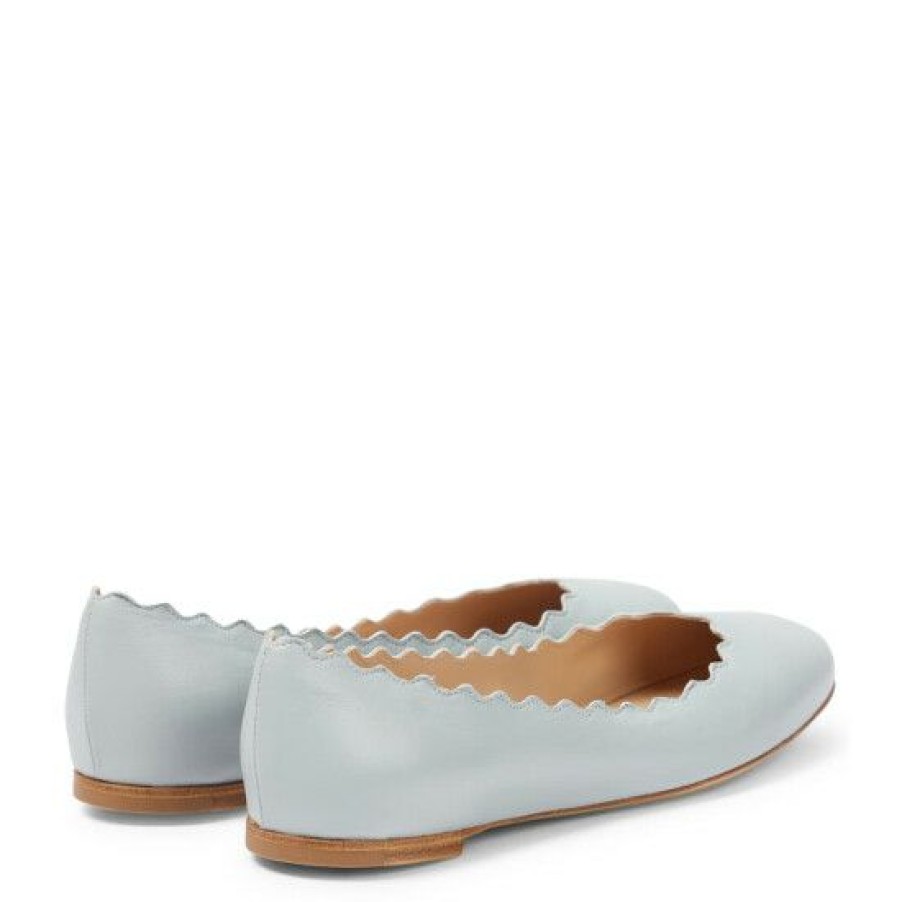 * Chloe Lauren Leather Ballet Flats Flat Shoes