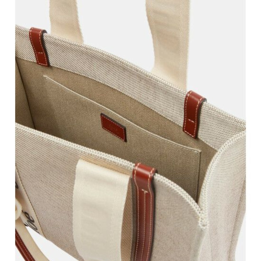 * Chloe Woody Medium Canvas Tote Tote Bags