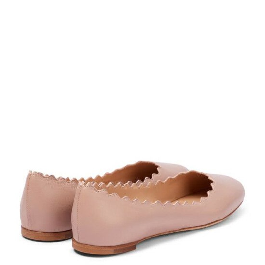 * Chloe Lauren Leather Ballet Flats Flat Shoes