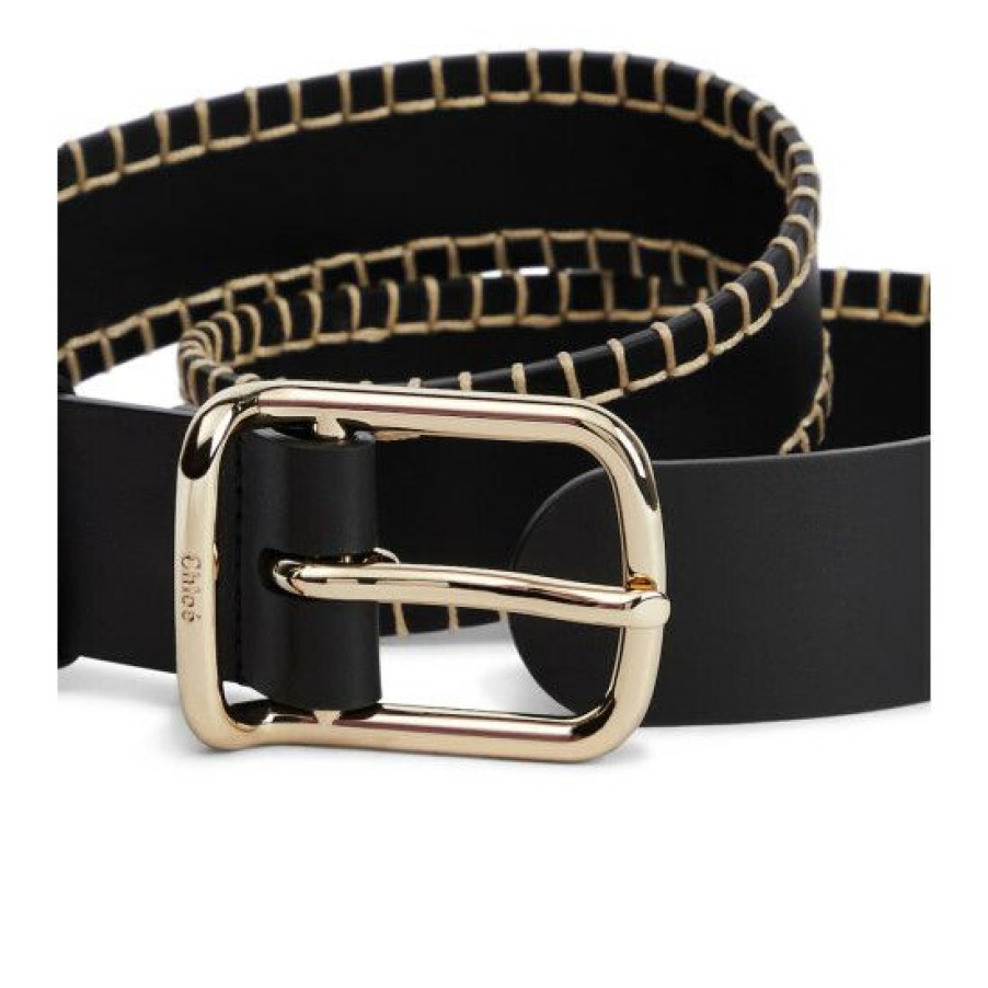 * Chloe Louela Reversible Leather Waist Belt Belts