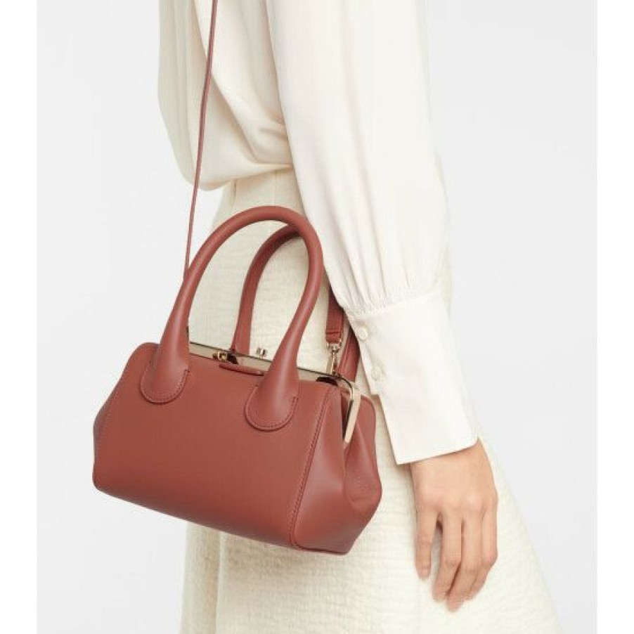 * Chloe Joyce Small Leather Tote Top-Handle Bags