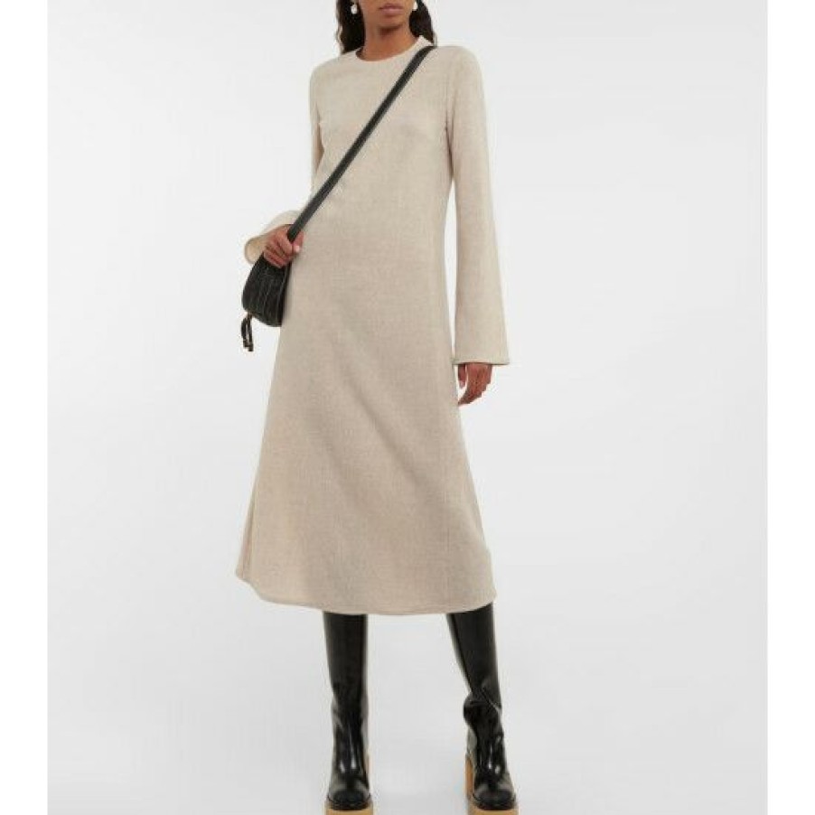 * Chloe Wool And Cashmere Midi Dress Dresses