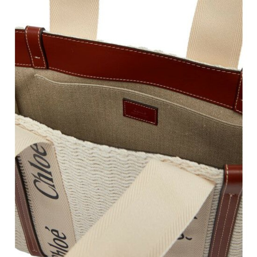 * Chloe Woody Medium Cotton Tote Tote Bags