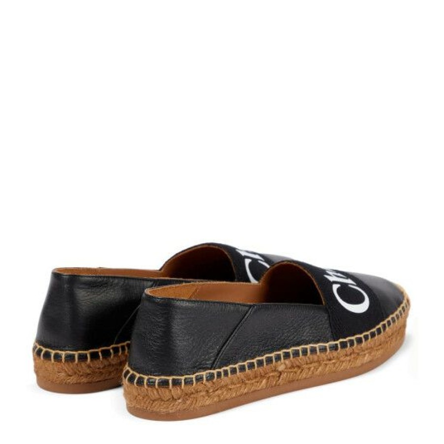 * Chloe Woody Leather Espadrilles Espadrilles