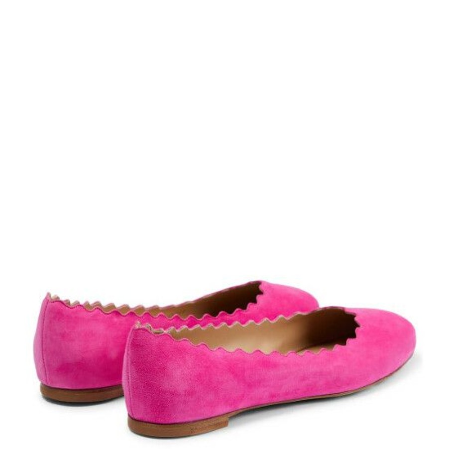 * Chloe Lauren Suede Ballet Flats Flat Shoes