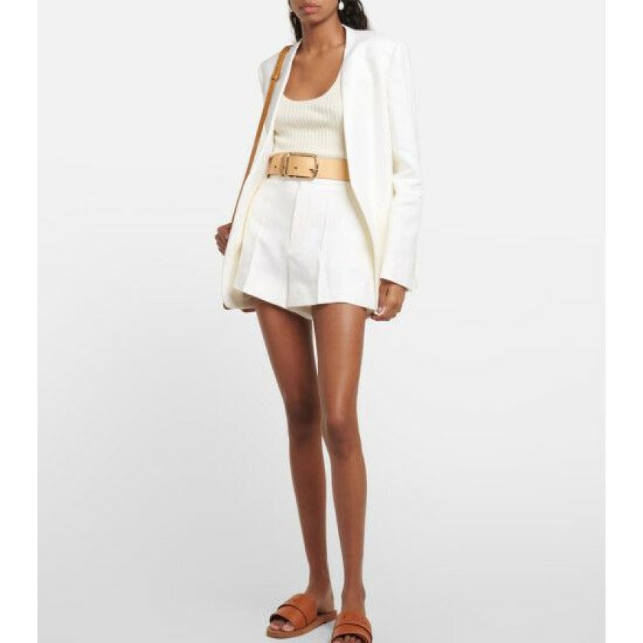 * Chloe High-Rise Linen Shorts Shorts