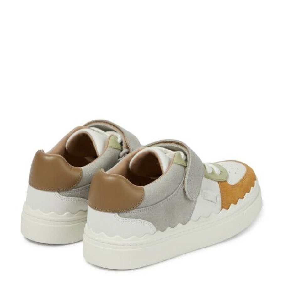 * Chloe Lauren Leather And Suede Sneakers Sneakers