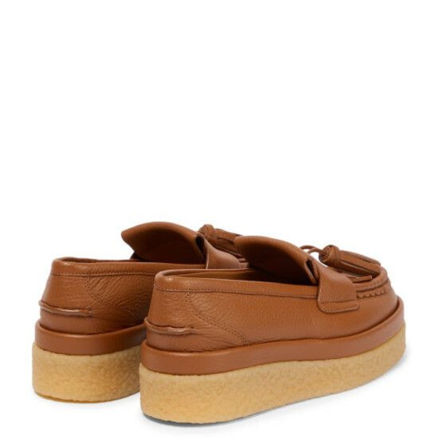 * Chloe Jamie Tasseled Leather Loafers Flat Shoes