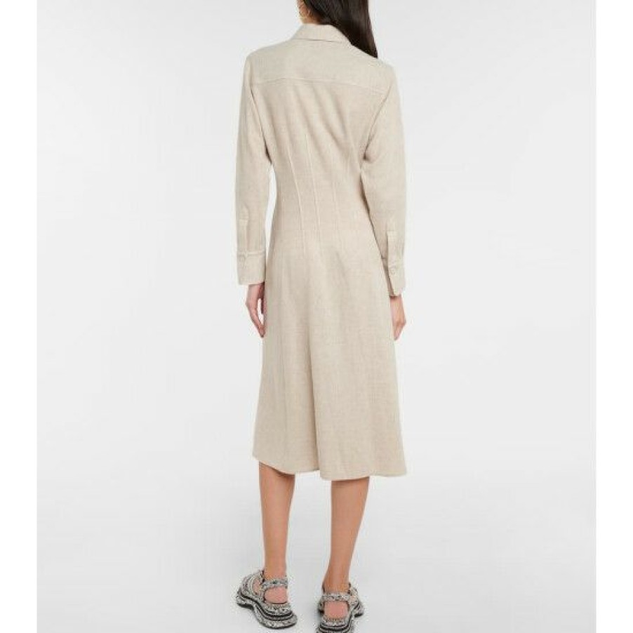 * Chloe Wool And Cashmere Shirt Dress Dresses