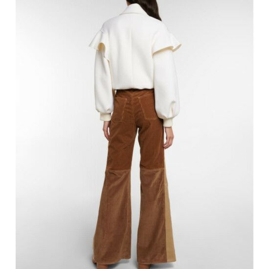 * Chloe High-Rise Flared Corduroy Pants Pants