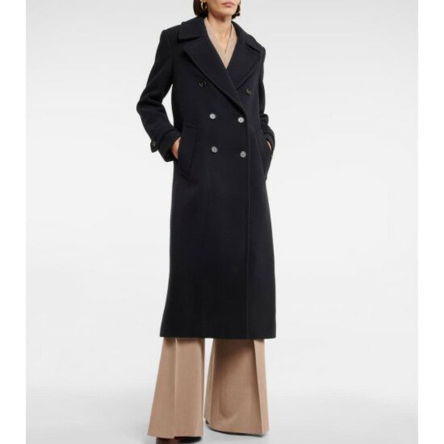 * Chloe Wool-Blend Double-Breasted Coat Coats