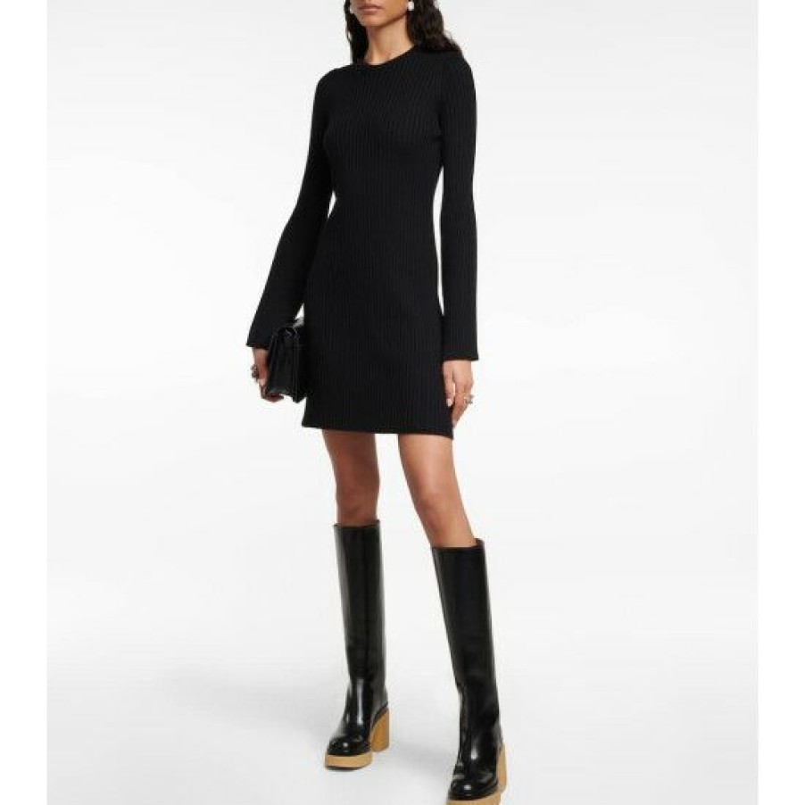 * Chloe Ribbed-Knit Wool And Cashmere Dress Dresses