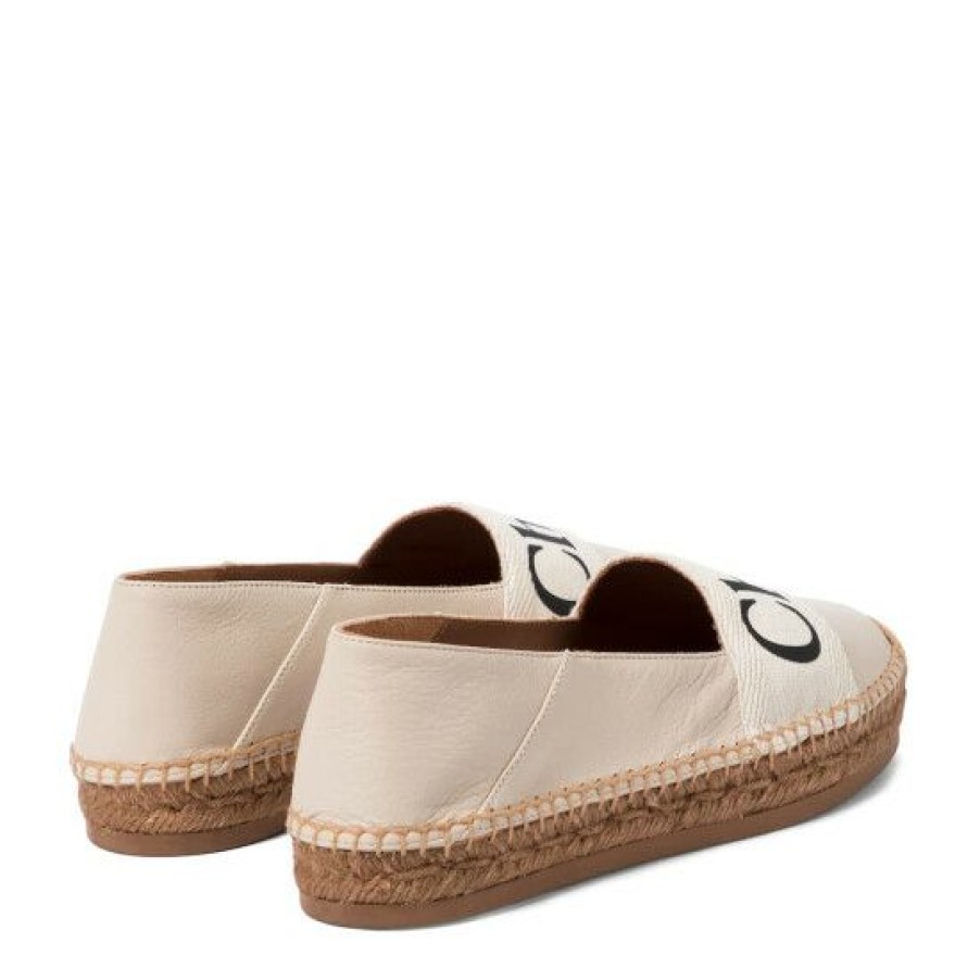 * Chloe Woody Leather Espadrilles Espadrilles