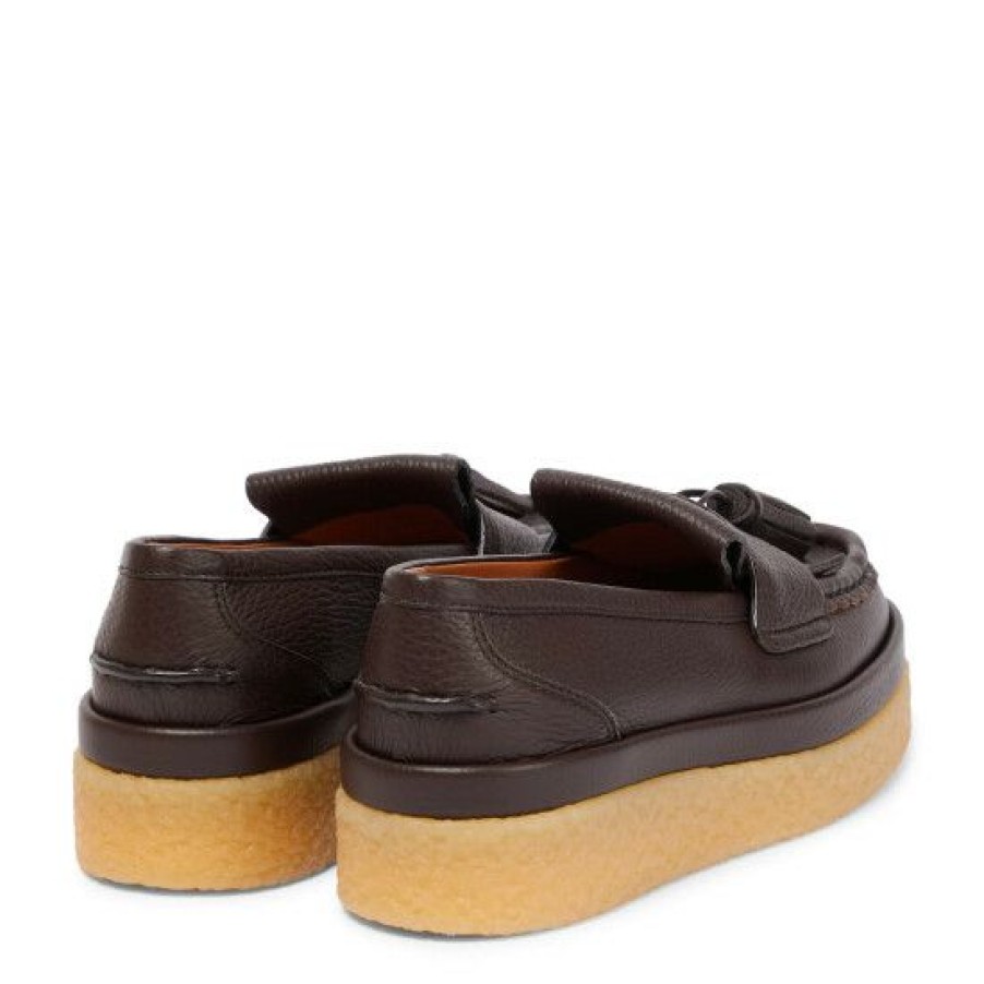 * Chloe Jamie Tasseled Leather Loafers Flat Shoes