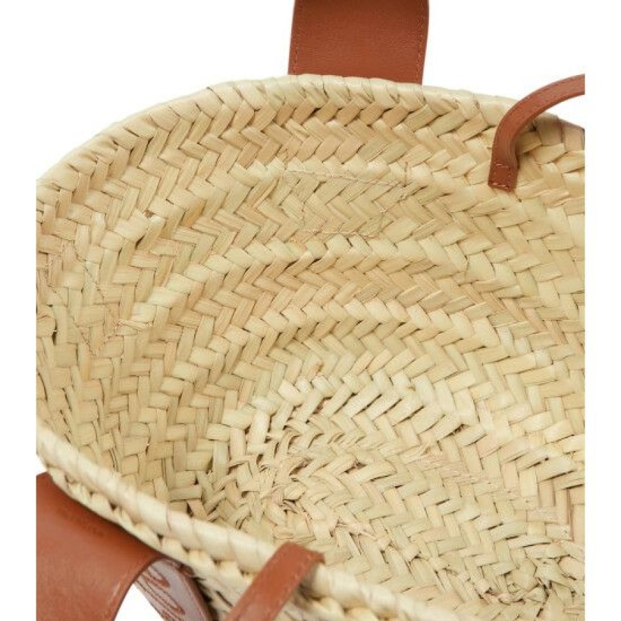 * Chloe Sense Mini Raffia Tote Bag Tote Bags