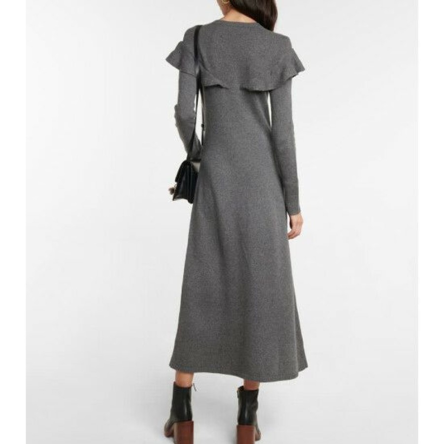 * Chloe Cashmere Midi Dress Dresses