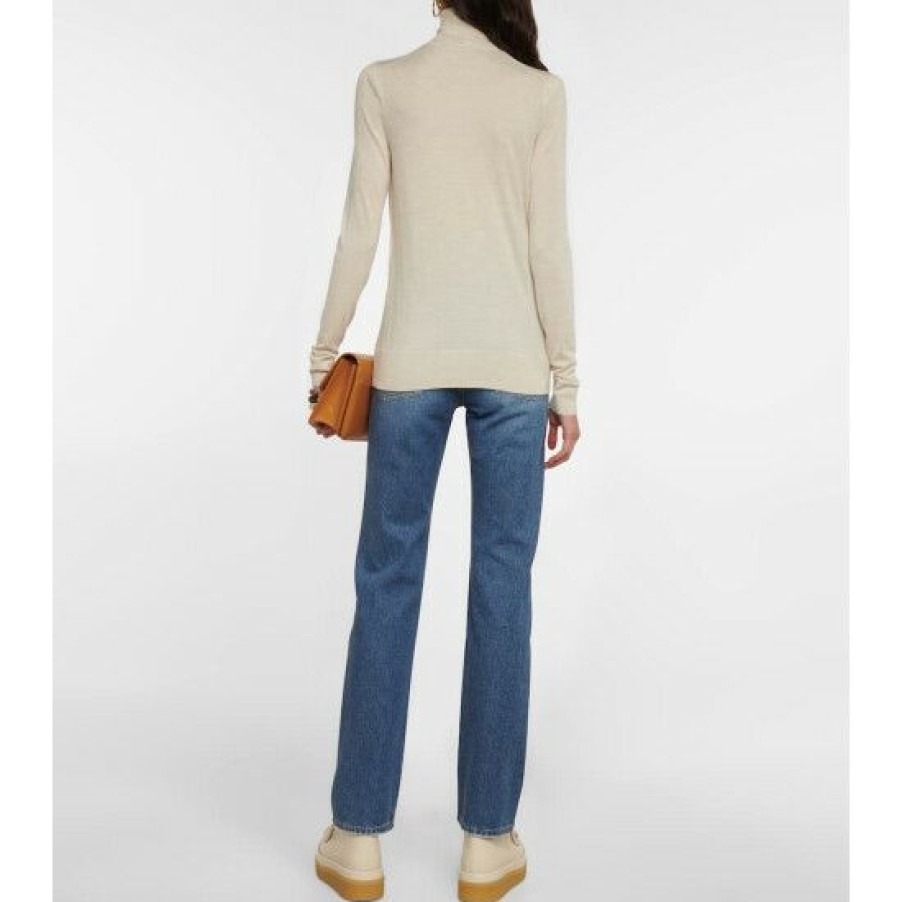 * Chloe Wool Turtleneck Sweater Knitwear