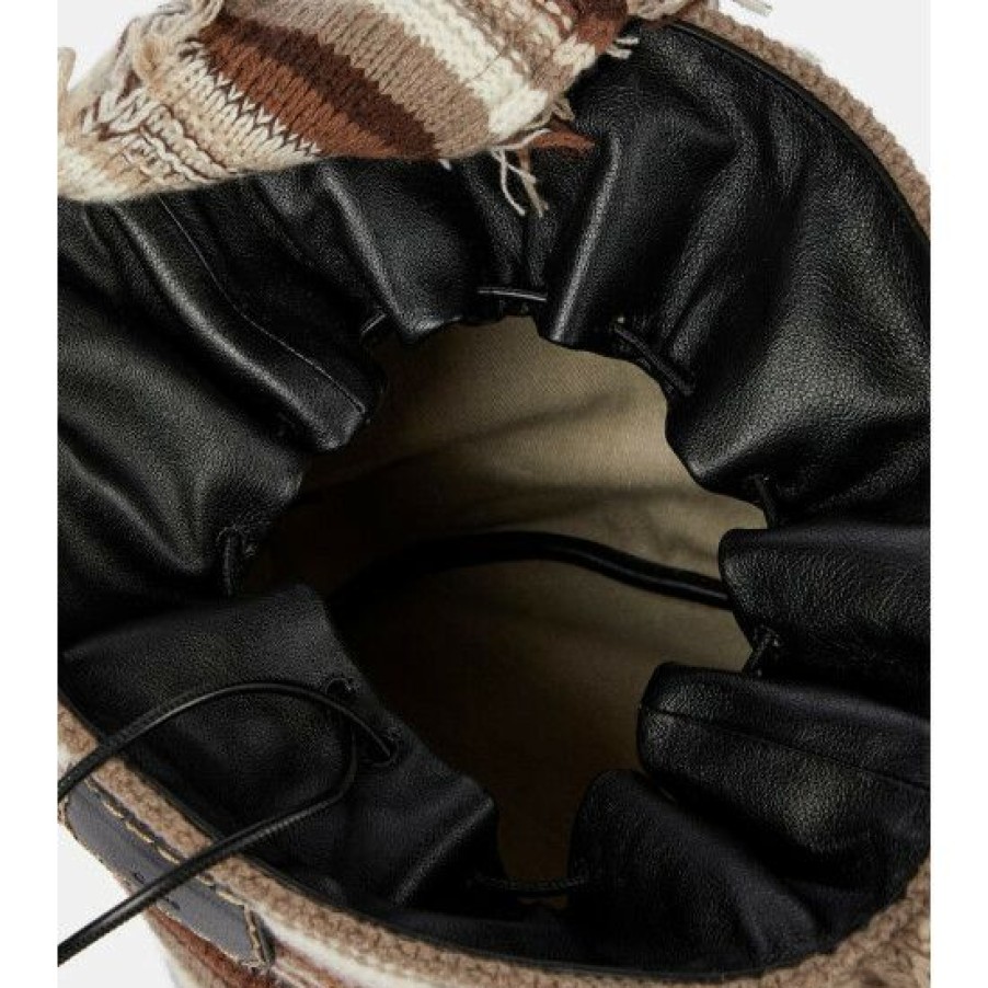 * Chloe Jorge Recycled Cashmere Bucket Bag Tote Bags