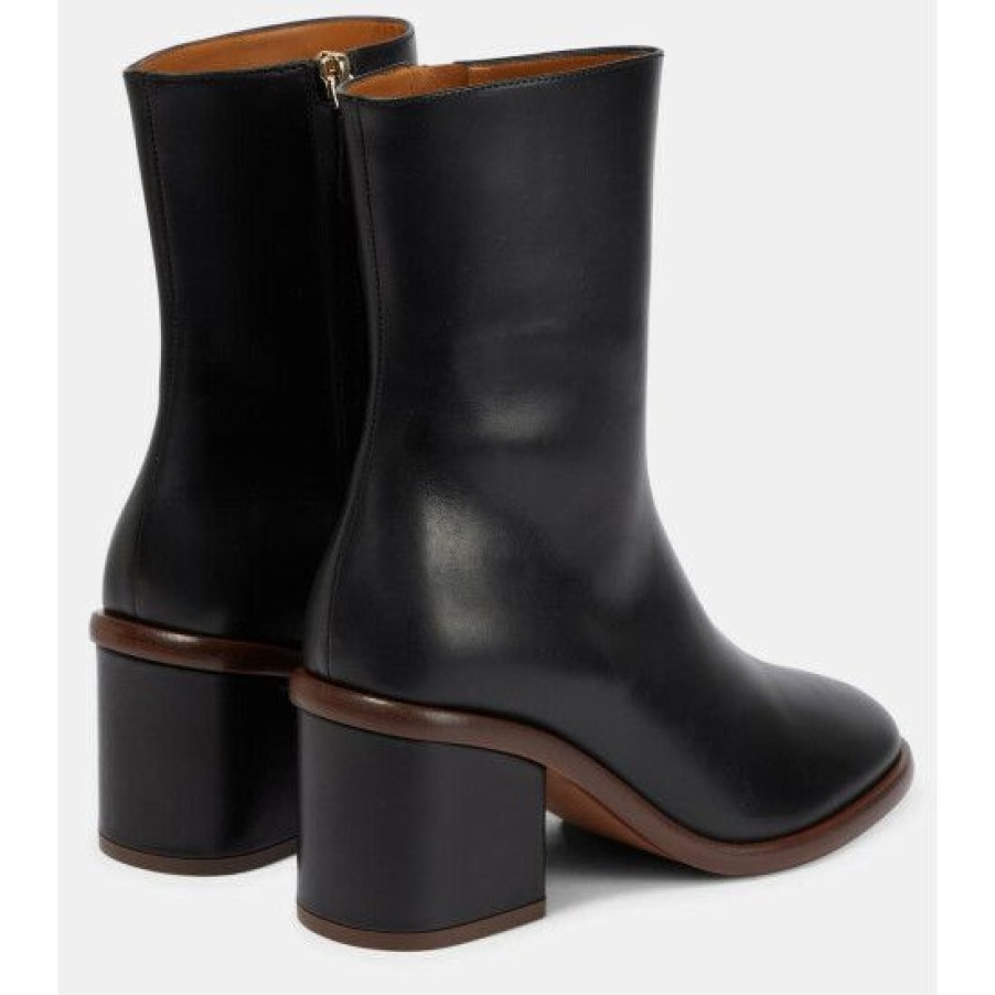 * Chloe Meganne Leather Ankle Boots Ankle Boots