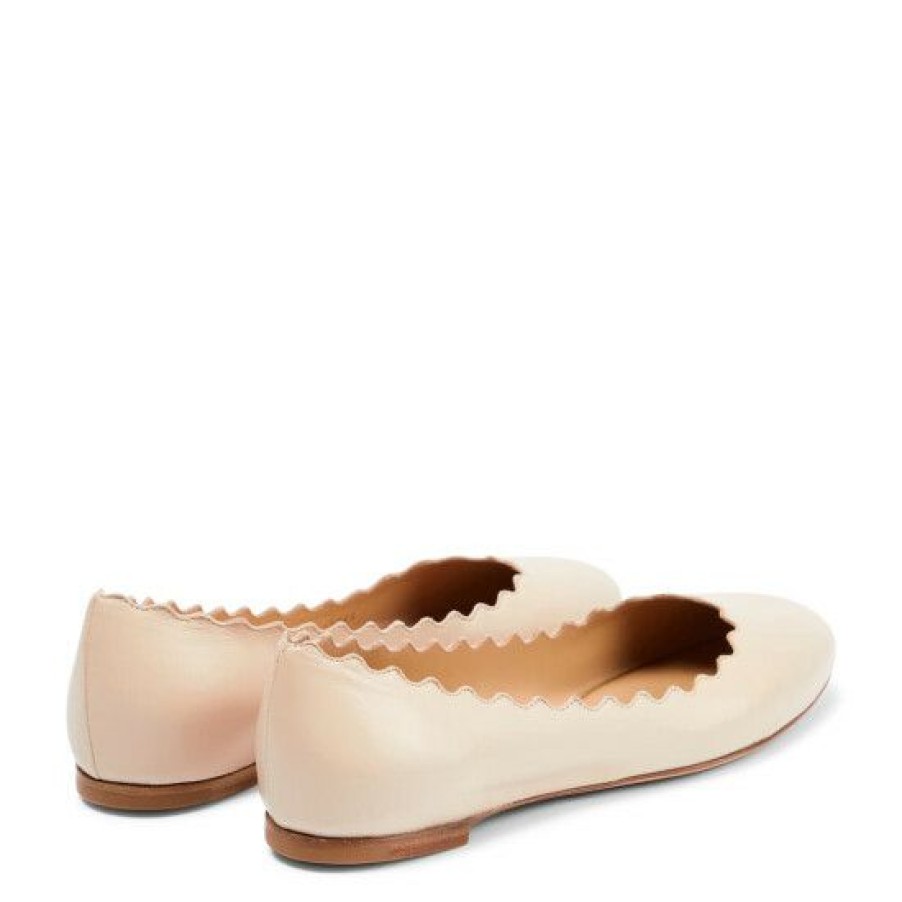 * Chloe Lauren Leather Ballet Flats Flat Shoes