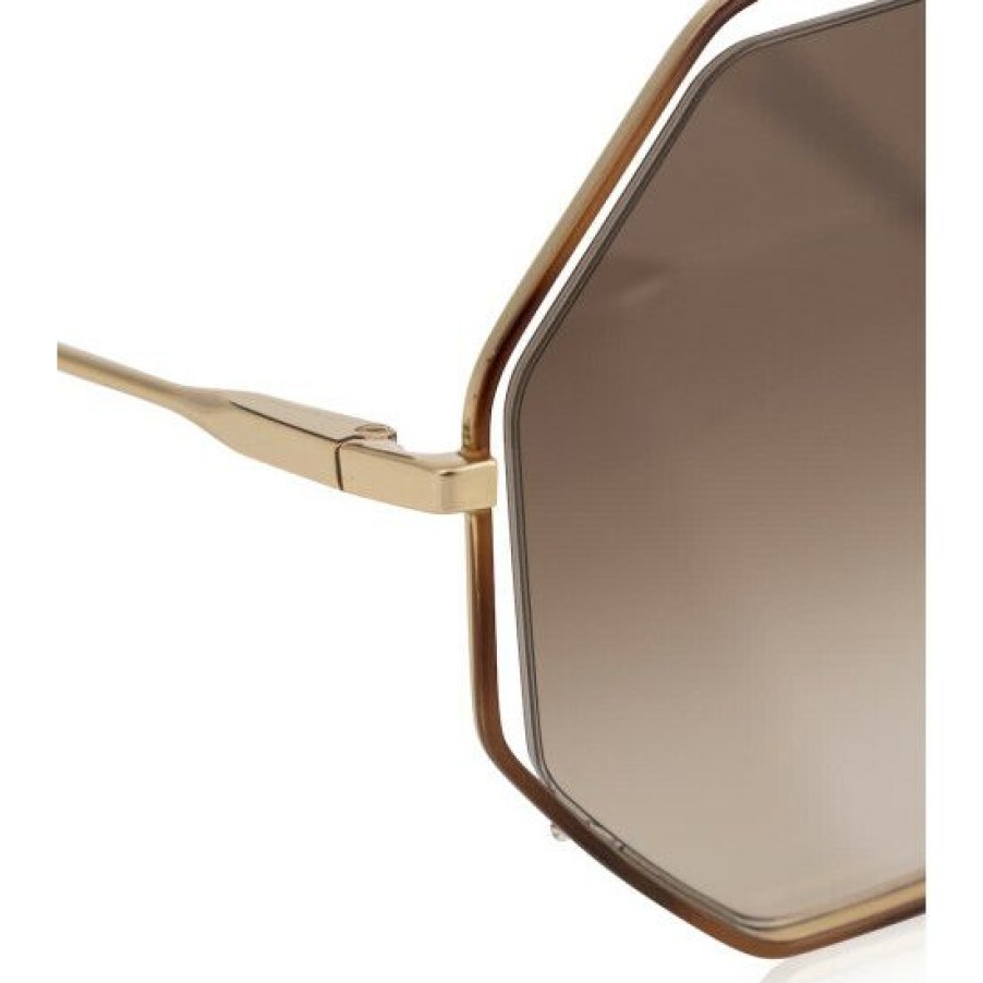 * Chloe Poppy Petite Octagonal Sunglasses Sunglasses