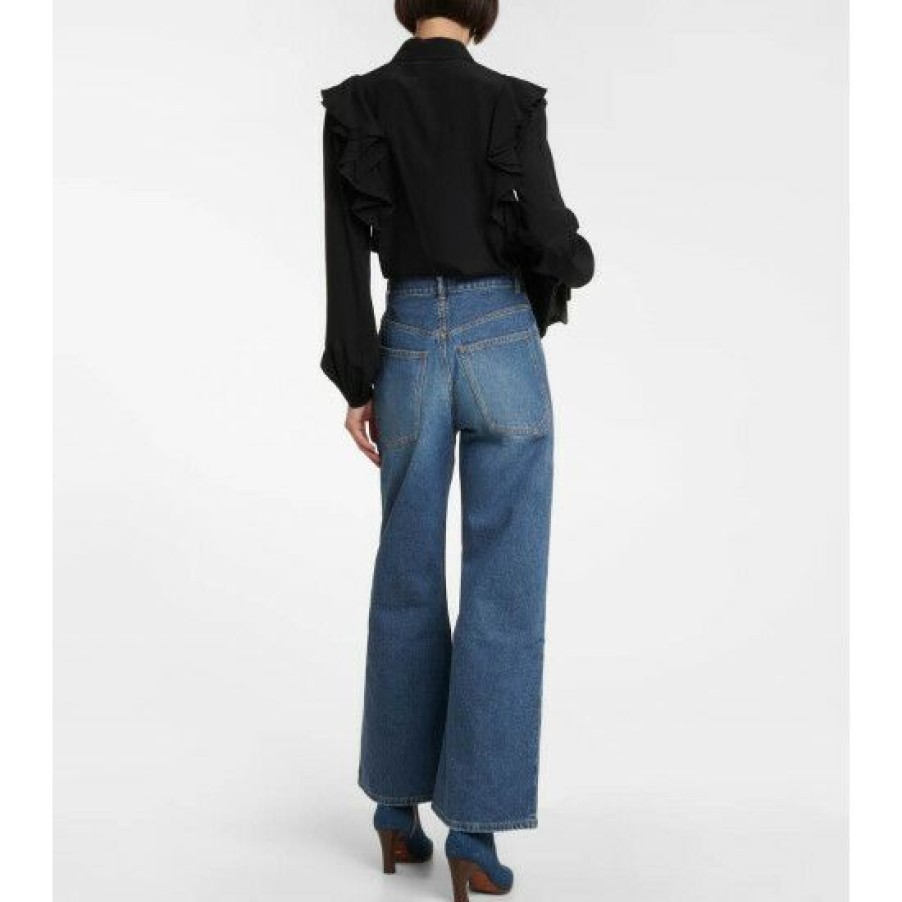 * Chloe High-Rise Wide-Leg Jeans Jeans