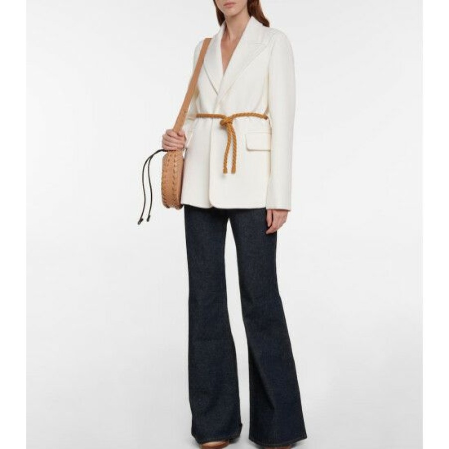 * Chloe Belted Wool Blazer Jackets