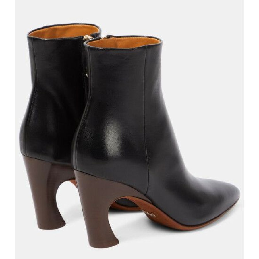 * Chloe Oli Leather Ankle Boots Ankle Boots