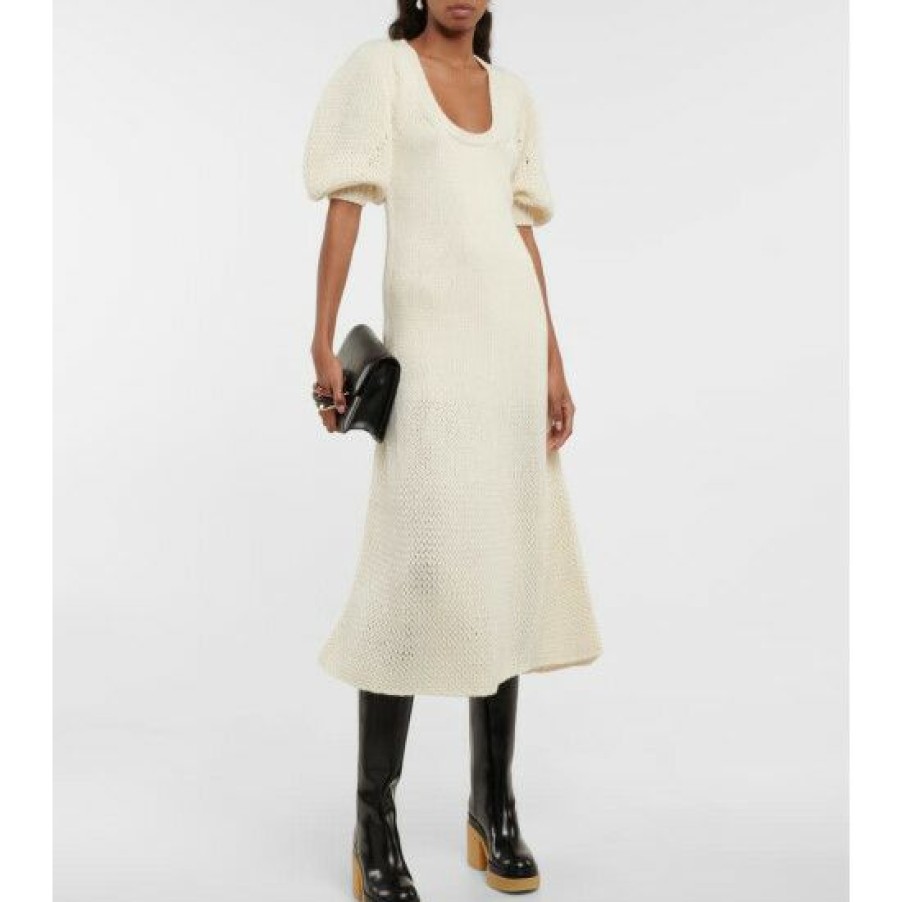 * Chloe Wool And Cashmere Knit Midi Dress Dresses