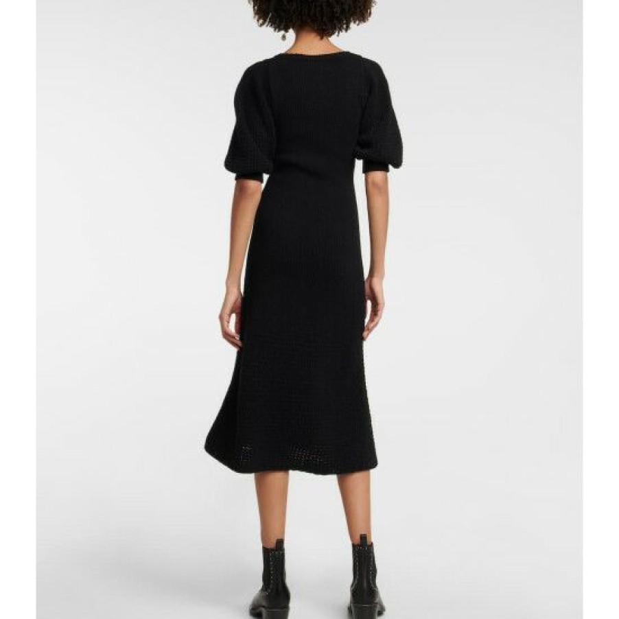 * Chloe Wool And Cashmere Knit Midi Dress Dresses