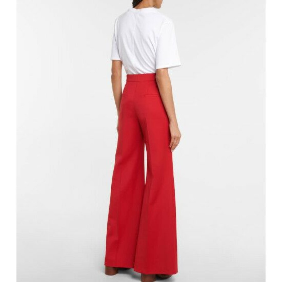 * Chloe High-Rise Wool Pants Pants