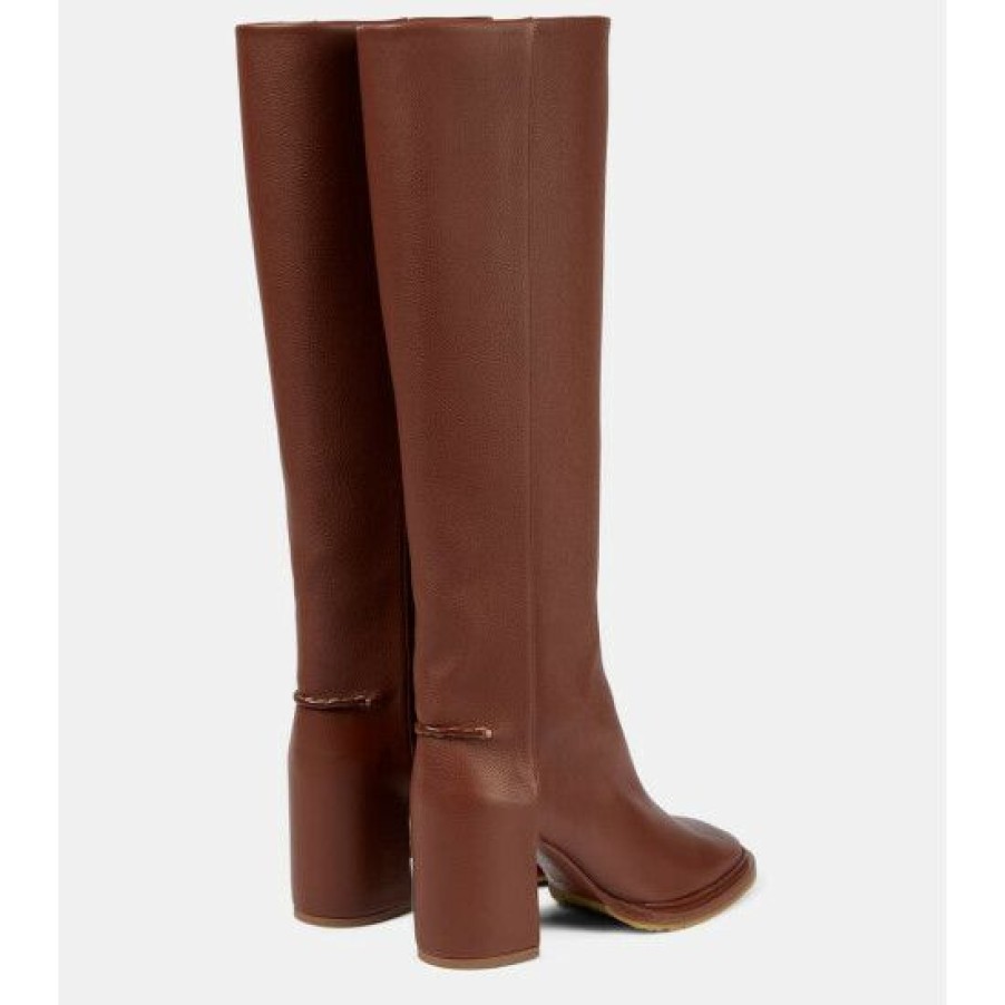 * Chloe Edith Leather Knee-High Boots Boots