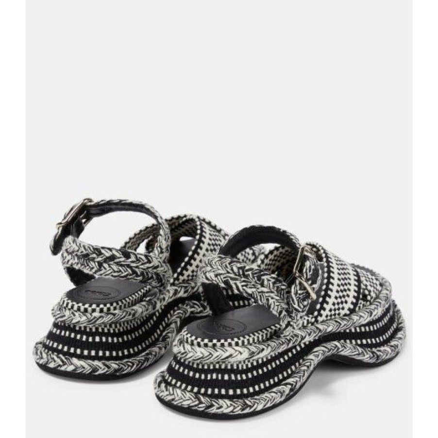 * Chloe Meril Woven Platform Sandals Sandals