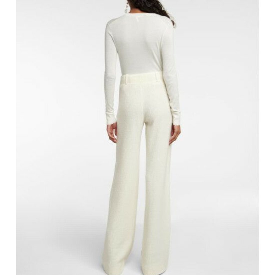 * Chloe High-Rise Wide-Leg Wool Pants Pants