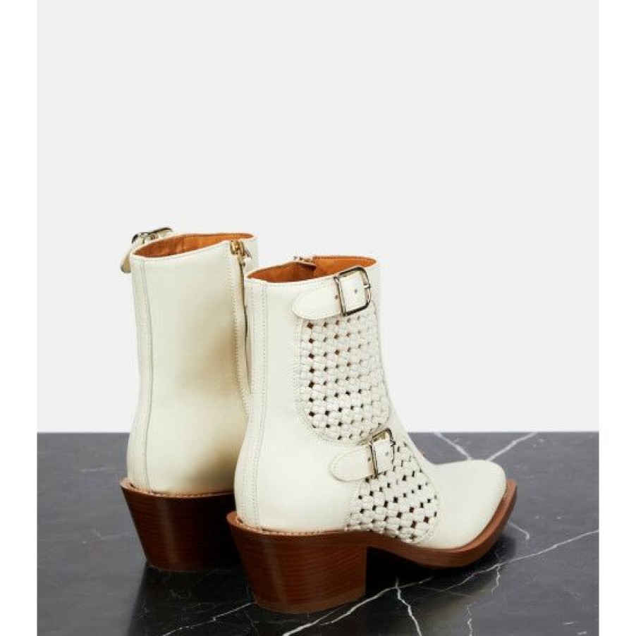 * Chloe Nellie Leather Ankle Boots Ankle Boots