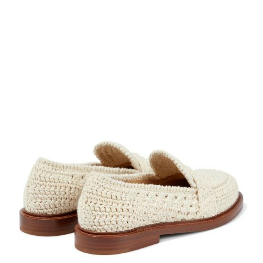 * Chloe Kalya Crochet Loafers Flat Shoes