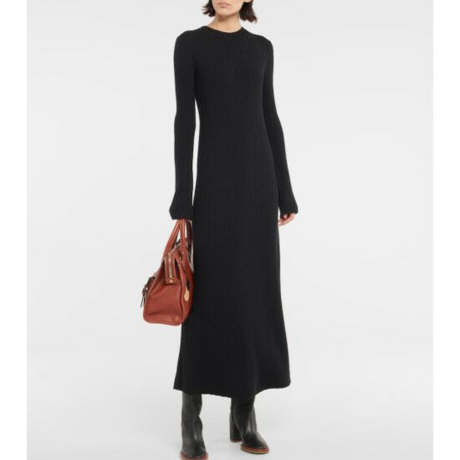 * Chloe Wool And Cashmere Midi Dress Dresses