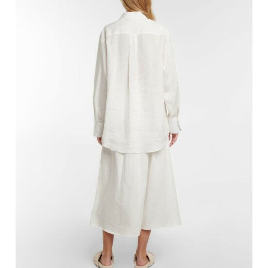 * Chloe Linen Voile Shirt Tops