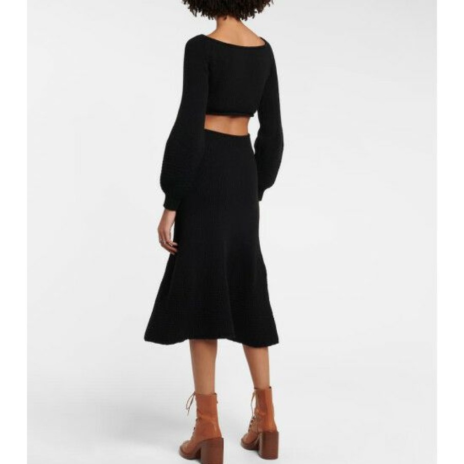 * Chloe Cutout Cashmere And Wool Midi Dress Dresses